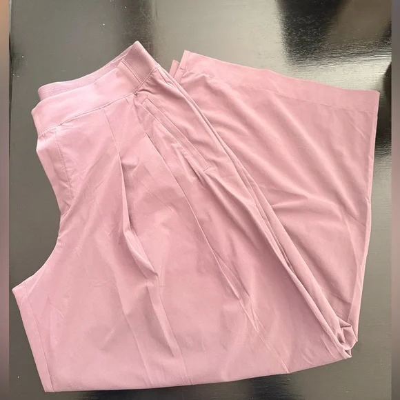 Athleta Elegant Mauve Wide-Leg Women's Pants - Picture 7 of 7